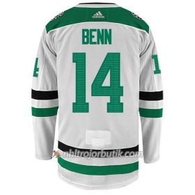 Män Ishockey Dallas Stars Tröja JAMIE BENN 14 Adidas Vit Authentic